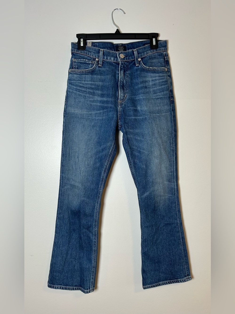 Citizens of humanity demy cropped flare jeans size 25 medium wash made in USA - Picture 3 of 16